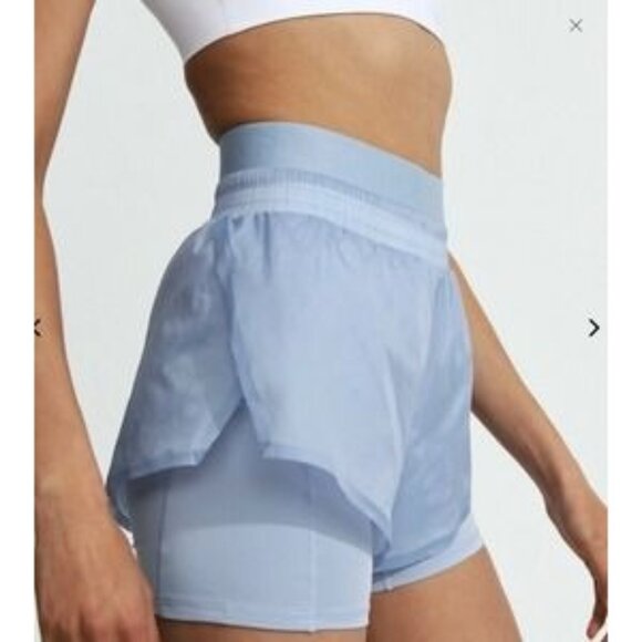 Varley Fresno Running Shorts Zen Blue Size small - Picture 1 of 5